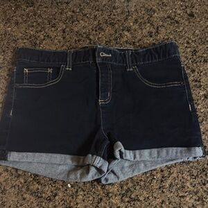 Dark Blue Denim  Shorts